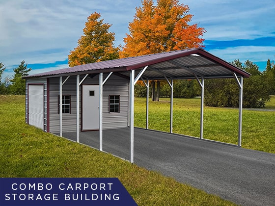 Combination Carport Storage Building In Las Cruces NM